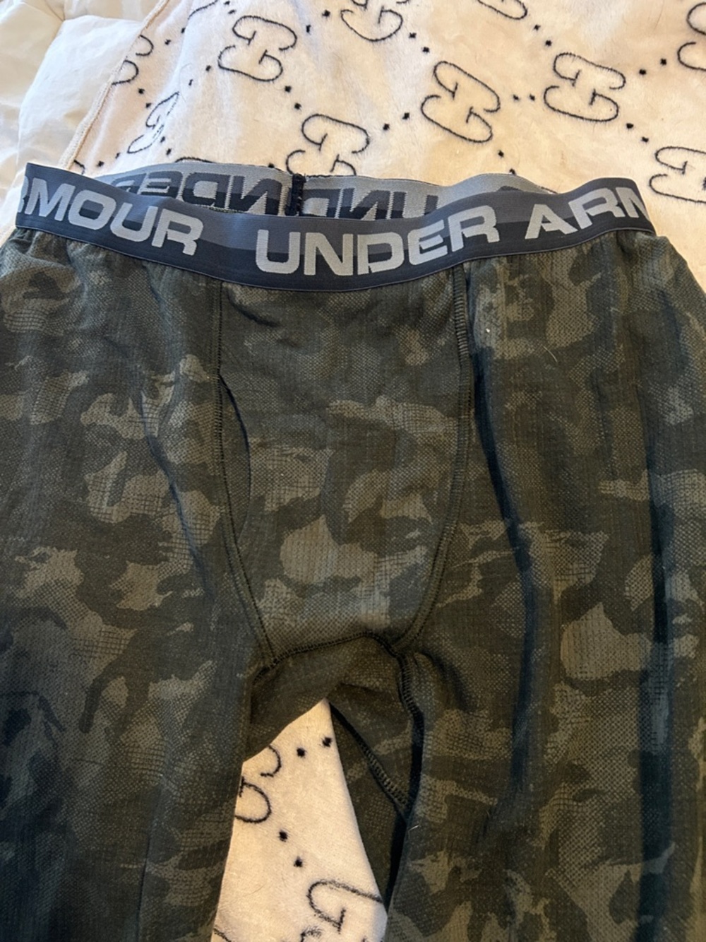 Under Armour Men’s Olive Green Camo Boxer Briefs